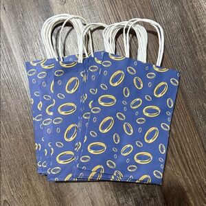 Sonic Gold Rings Goodie Bags with Handles